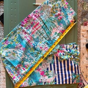Lilly Pulitzer Colorful Floral and Striped pants